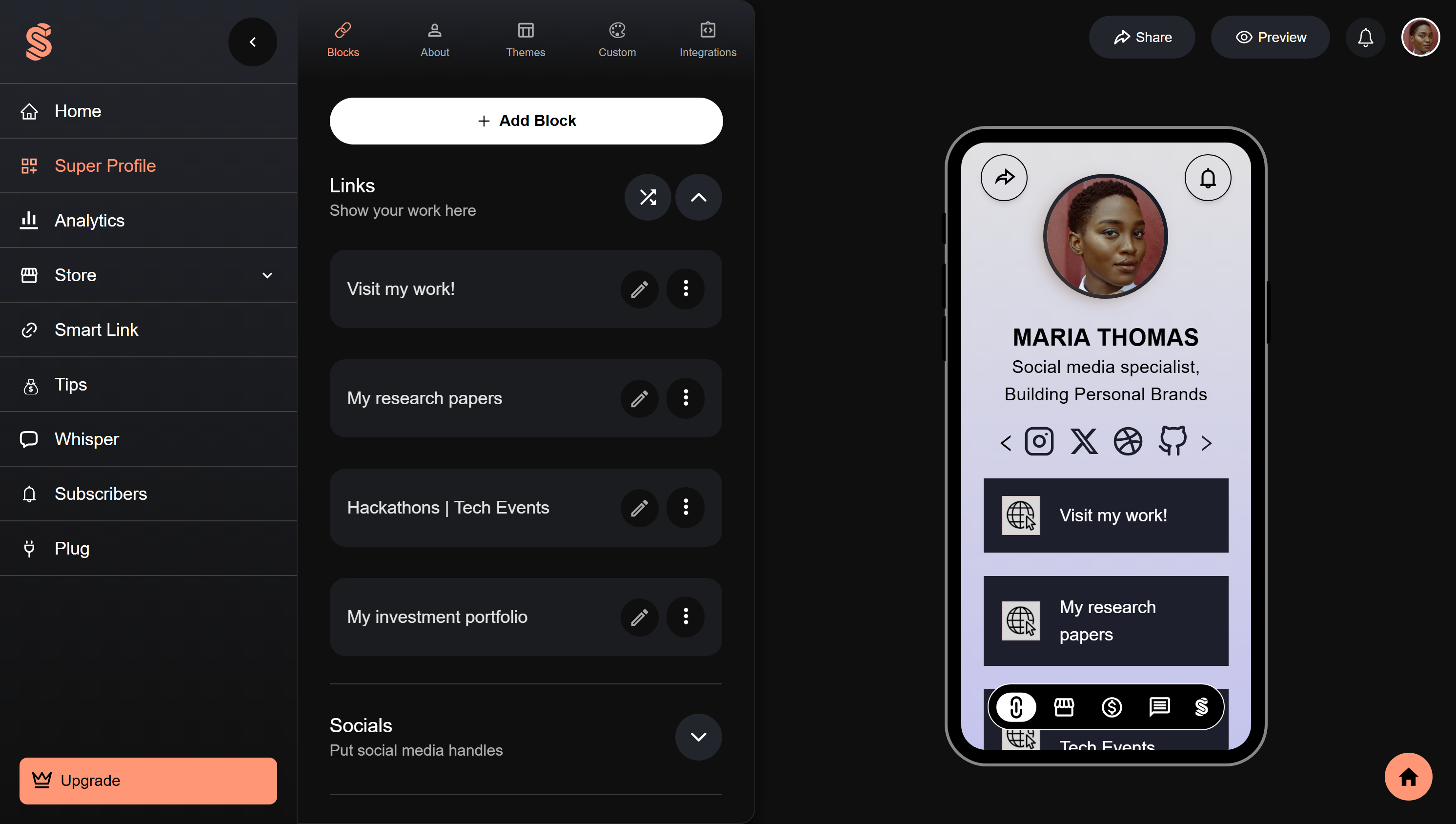 Dashboard Preview